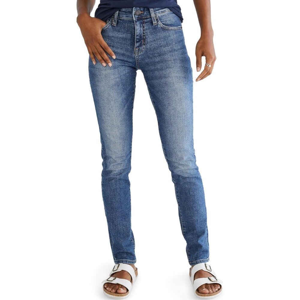 Women's Aero Core Skinny Jeans Size 6 Long Comfort Stretch Medium Wash